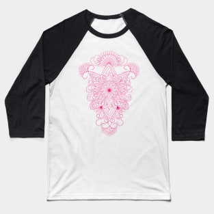 Minimalist Medallion Flower art-Sacred Mandala Flower Baseball T-Shirt